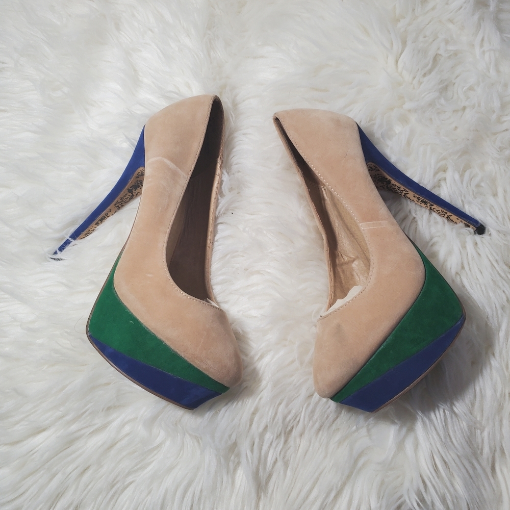 Shiekh kylie heels size 6.5 velvet